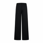 Black Dior pants with wide legs and back patch pockets