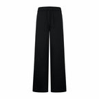 Black wide-leg Dior pants with drawstring waist