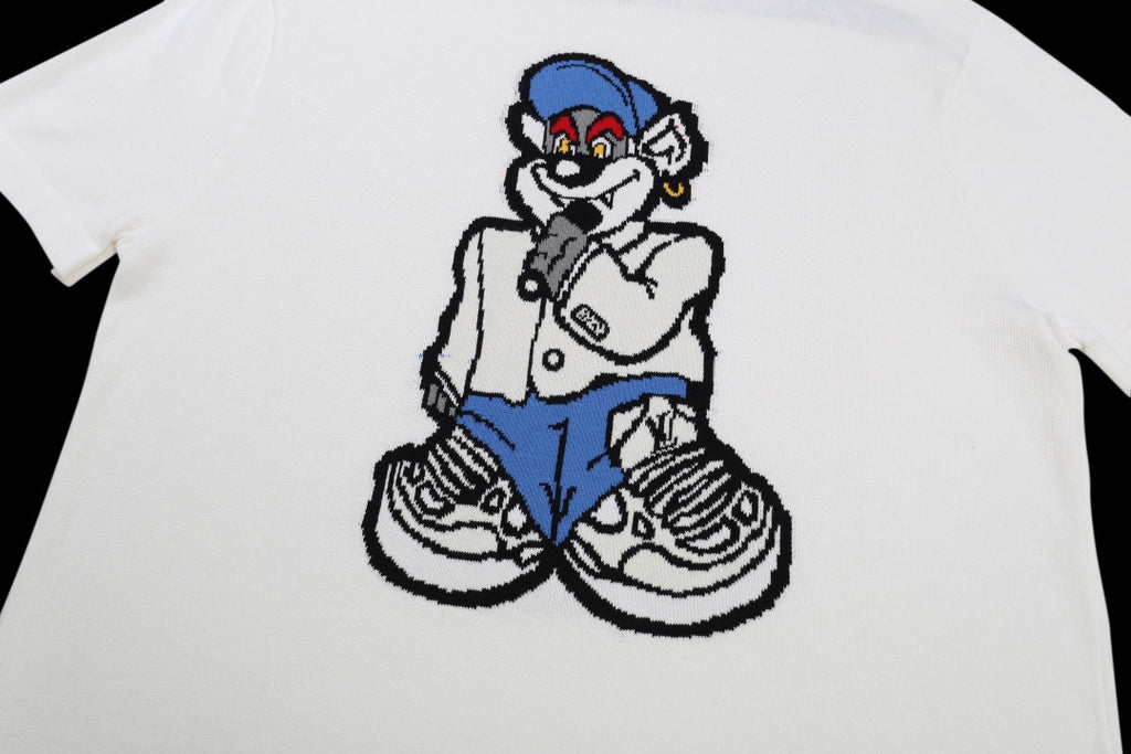 Louis Vuitton white T-shirt front cartoon character graphic
