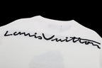 Louis Vuitton white T-shirt back script logo detail