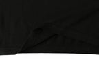 Black Louis Vuitton T-shirt fabric drape close-up