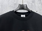 Black crewneck sweatshirt with Burberry neck label