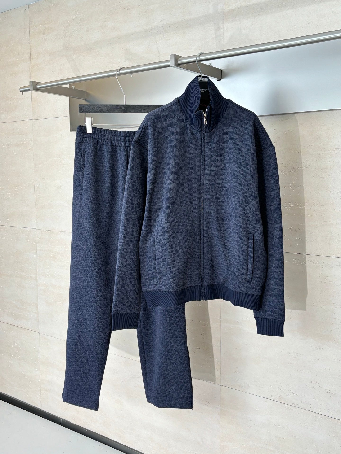 Navy Gucci zip-up jacket and matching track pants set