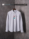 Amiri striped button-up shirt, long sleeves, front buttons, heart A emblem