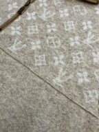 Louis Vuitton monogram pattern knit fabric on long-sleeve sweater