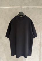 Balenciaga black crewneck T-shirt with scattered stud details on the back