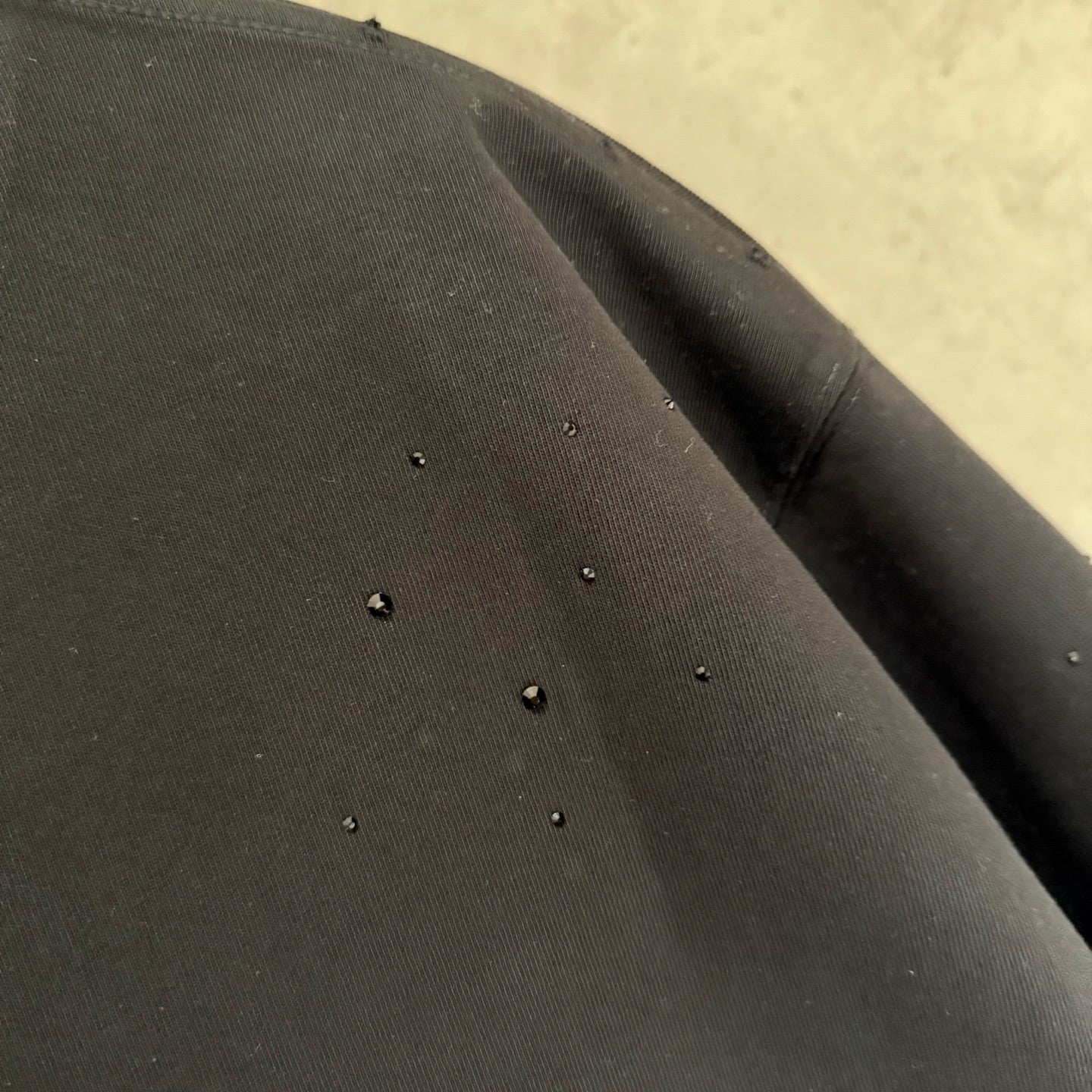 Balenciaga black T-shirt sleeve with scattered stud details
