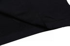 Louis Vuitton black T-shirt sleeve hem with ribbed knit cuff