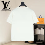 Louis Vuitton white T-shirt back view, plain design