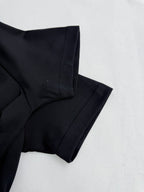 Fendi T-shirt sleeve and shoulder seam in dark navy, crew-neck style