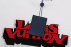 White T-shirt front graphic logo with hanging tag