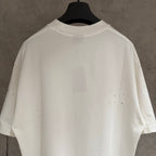 Balenciaga short-sleeve T-shirt in white with small rhinestone specks on back