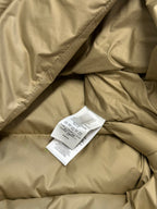 Ralph Lauren puffer jacket, beige, interior lining with size care tag