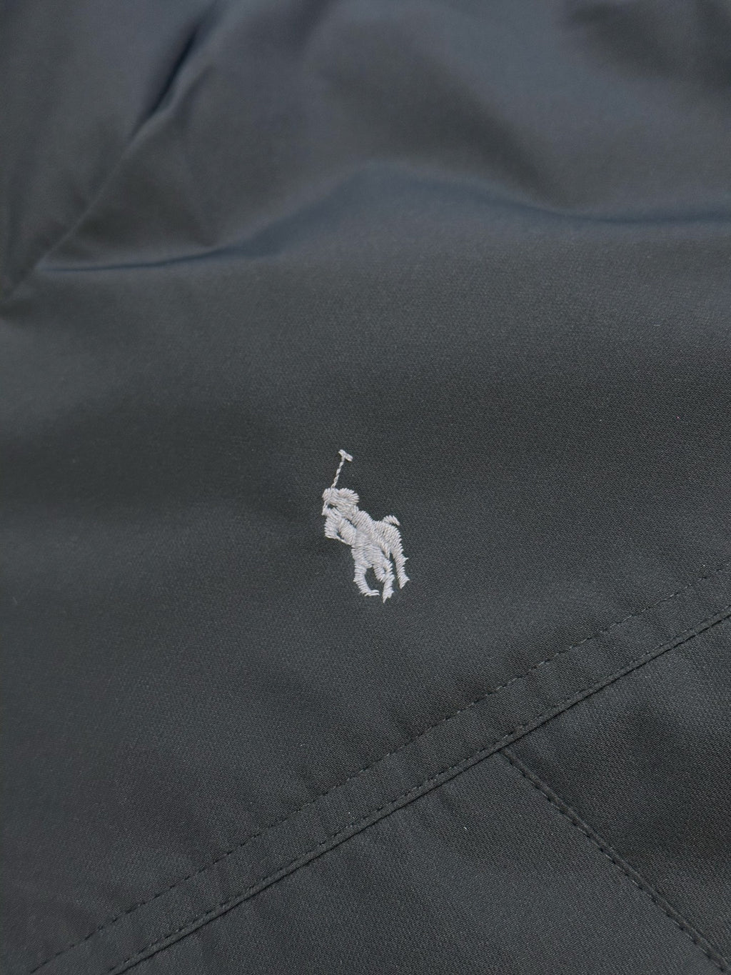 Ralph Lauren hooded jacket, dark navy, embroidered polo logo on chest
