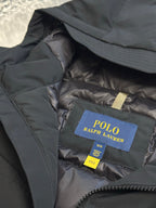 Ralph Lauren hooded jacket interior, Polo Ralph Lauren label on lining