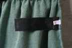 Balenciaga light teal shorts with interior care label and waistband stitching