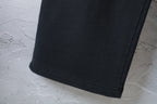 Black wide-leg pants with straight hem