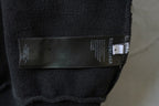 Black hoodie cuff with woven Balenciaga fabric label