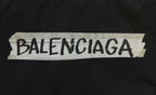 Balenciaga BALENCIAGA logo patch on black shirt