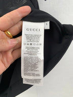 Gucci T-shirt size and care label inside neckline, dark blue