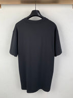 Gucci short-sleeve T-shirt back view on hanger, dark blue