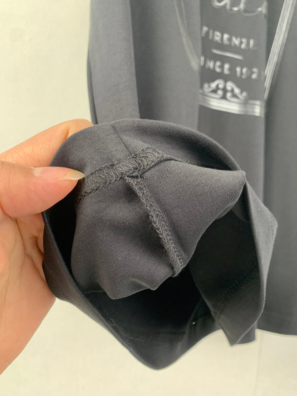Gucci shorts, dark gray, folded hem and seam detail