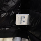 Moncler long puffer jacket interior fabric tag on lining