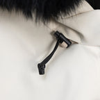Moncler white jacket drawstring cord with toggle stopper