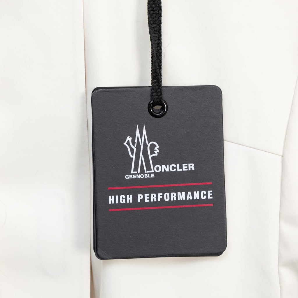 Moncler hang tag with HIGH PERFORMANCE text