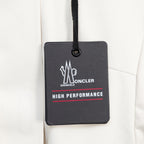 Moncler hang tag with HIGH PERFORMANCE text