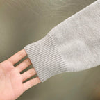 Givenchy knit sweater sleeve hem with ribbed cuff