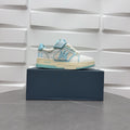 Amiri low-top sneakers, white with light blue panels and logo detail