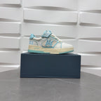 Amiri low-top sneakers, white with light blue panels and logo detail