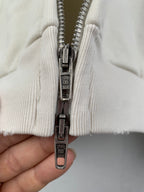 Balenciaga zip hoodie front zipper with metal teeth and pull tabs