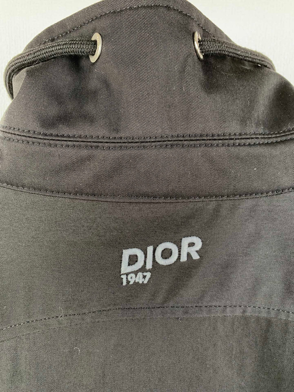 Dior long jacket with DIOR 1947 logo patch