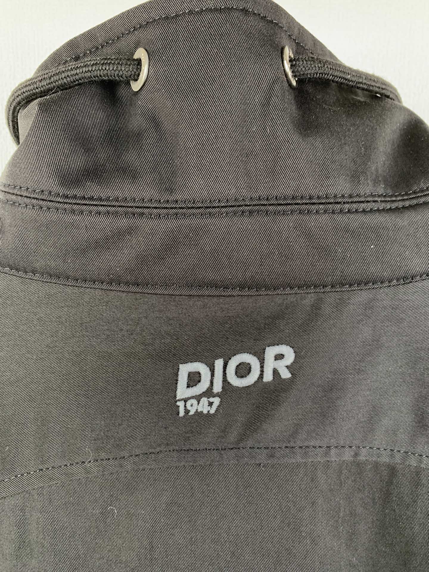Dior long jacket with DIOR 1947 logo patch