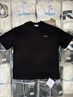 Black Off-White™ T-shirt with small chest logo