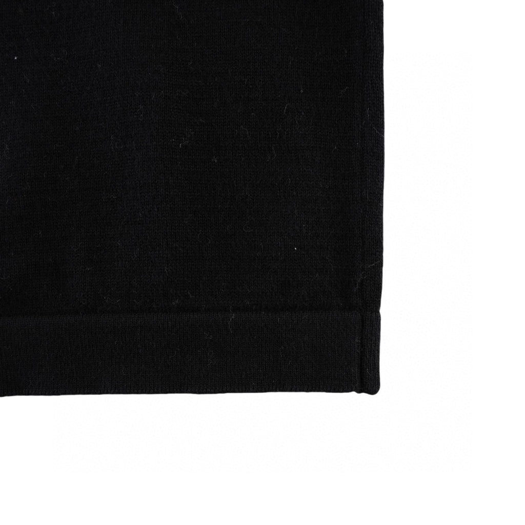 Louis Vuitton black T-shirt side hem with stitched seam detail
