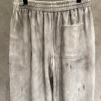 Light gray Chrome pants with elastic waistband and front patch pocket
