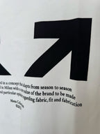 Off-White off-white T-shirt close-up of black arrow graphic
