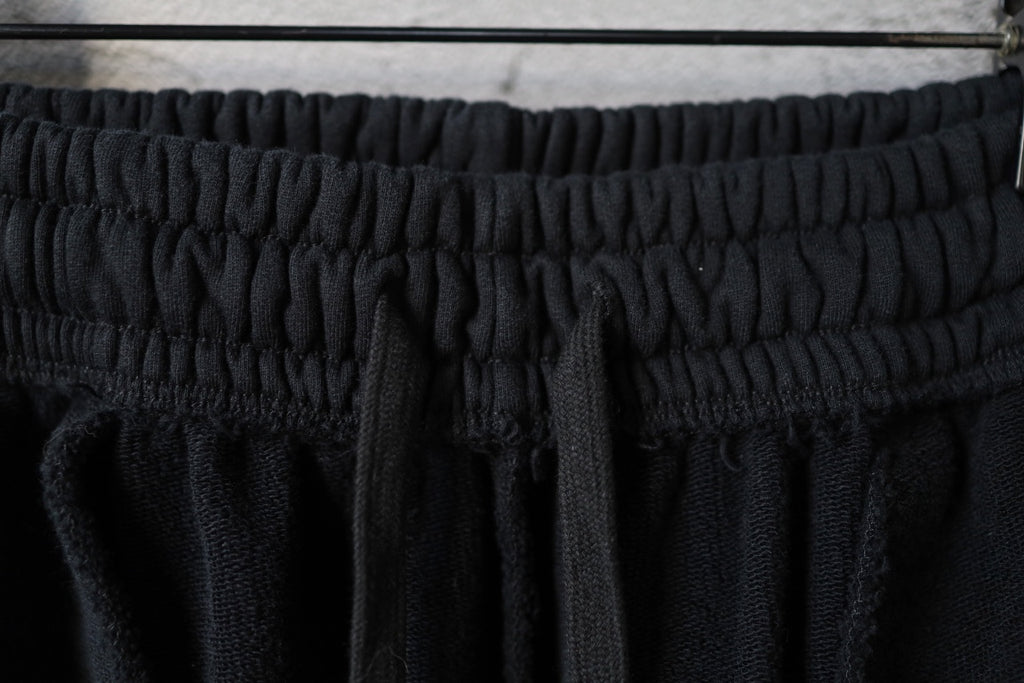 Balenciaga pants elastic waistband with drawstring and gathered black knit