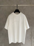 Dior white crew-neck short-sleeve T-shirt with small front graphic