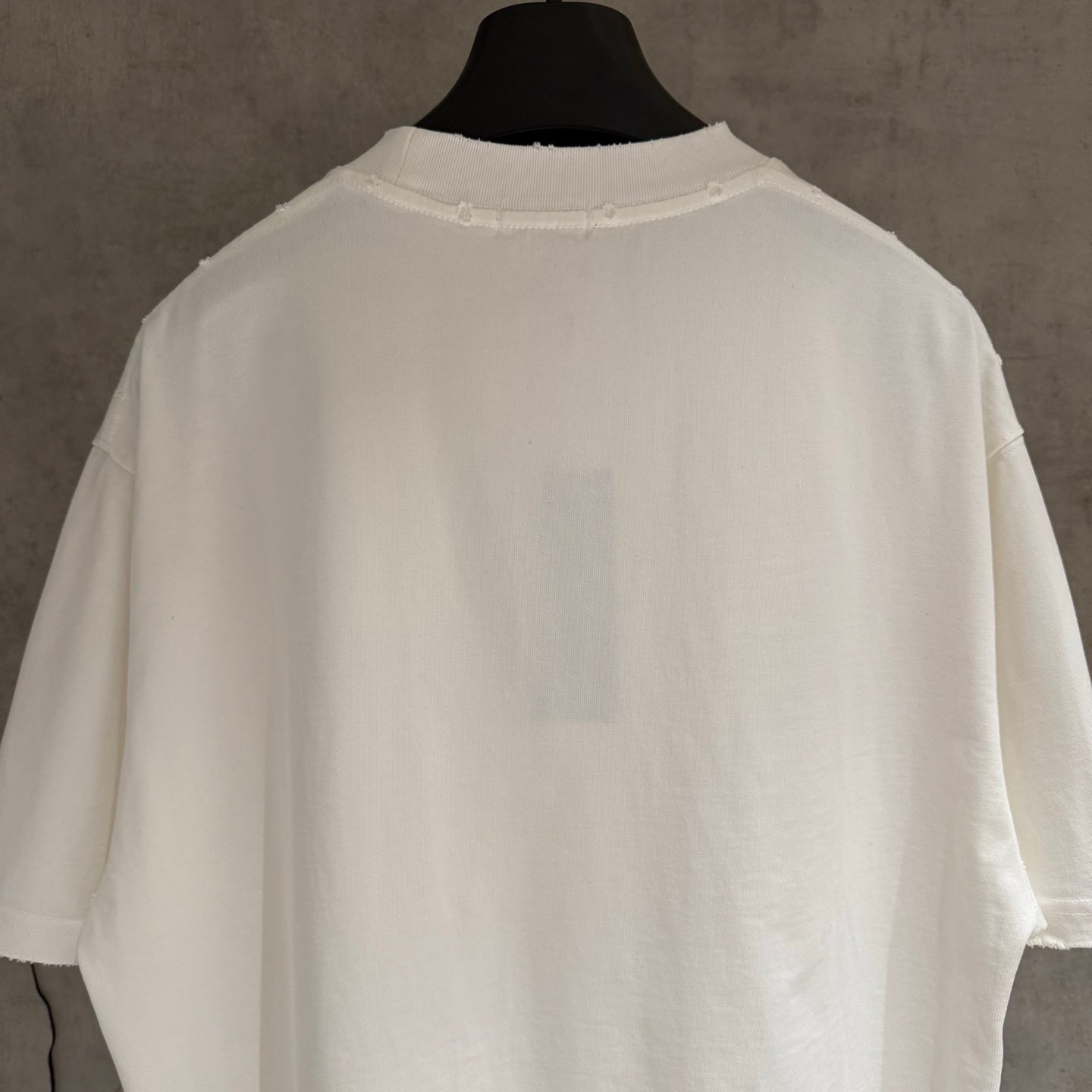 Dior white short-sleeve T-shirt with crew neck and plain back