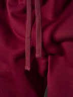 Maroon Gucci sweatpants drawstring ties at inner waistband