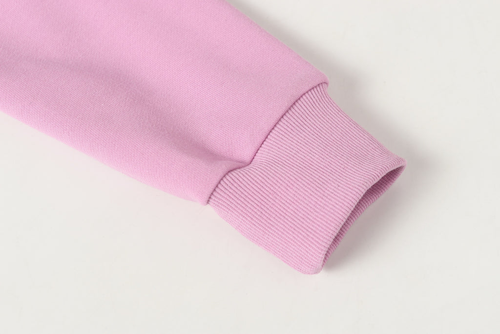Stone Island zip jacket in pink, ribbed knit sleeve cuff