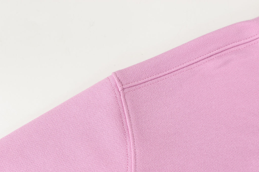 Stone Island zip jacket in pink, curved shoulder yoke and zip edge