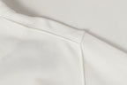 Stone Island white sweatshirt hem with clean side seam finish