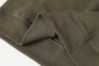 Stone Island quarter-zip sweatshirt seam and side panel detail near hem