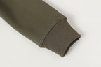 Stone Island quarter-zip sweatshirt sleeve cuff with ribbed knit finish