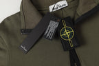 Stone Island quarter-zip sweatshirt with interior neck label and fabric tag